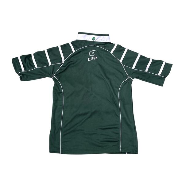 Ireland Rugby Jersey Polo Shirt Green White LFR Lansdowne Crest Youth 9-11 - Picture 2 of 6